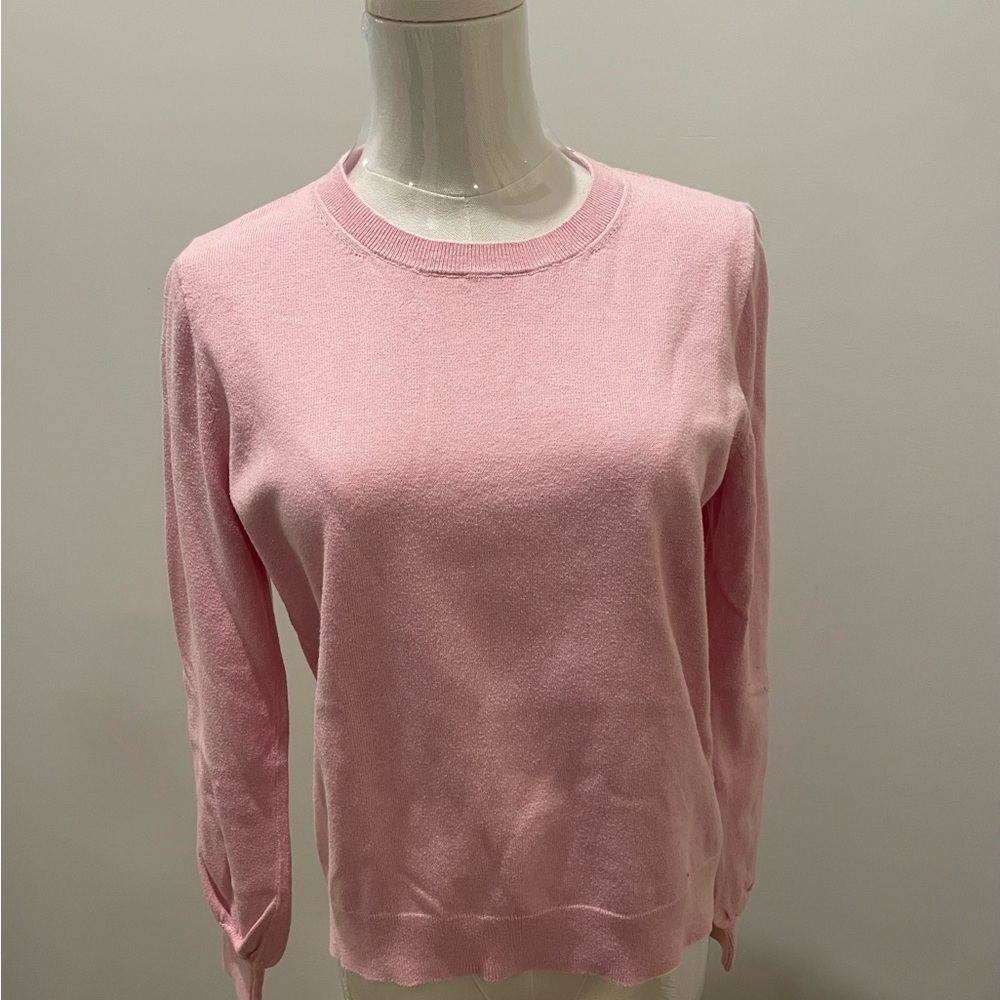 J. Crew Light Pink Crew Neck Sweater